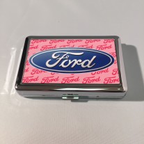 Pink Ford Business Card Holder